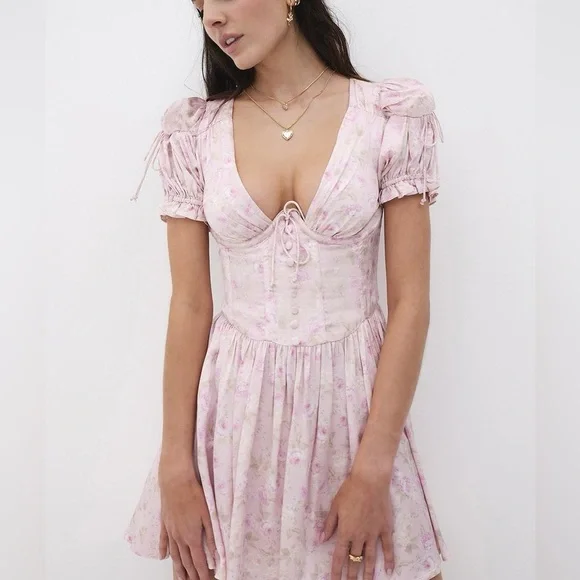 For Love and Lemons Paulina Mini Dress - Picture 3 of 6